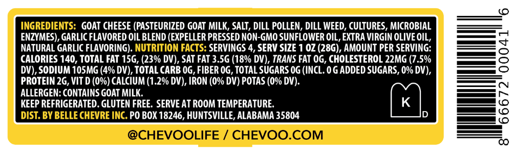 Chevoo Dill Pollen & Garlic