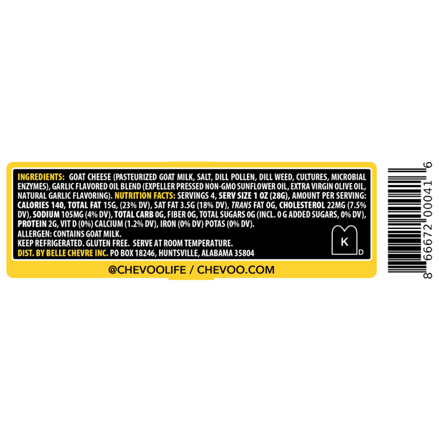 Chevoo Dill Pollen & Garlic (Case of 6)